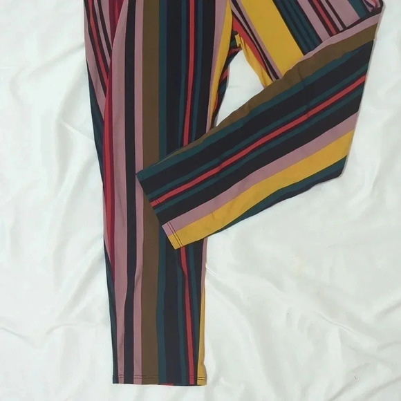 Express Stripped Short Sleeve Twist Front Jumpsuit, Color Multicolor Size XS - Picture 10 of 14